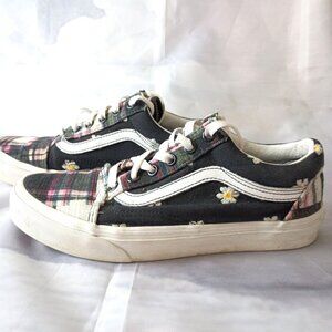 Vans Old Skool Floral Lace Patchwork Sneakers Men 5.5 Women 7 Unisex Shoes